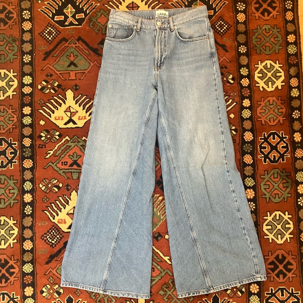 Ganni Wide Leg Jeans 27/32 in GUC
